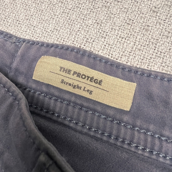 Adriano Goldschmied Pants Mens 33x34 Blue Protege Chino Straight Leg Made in USA - Picture 6 of 11